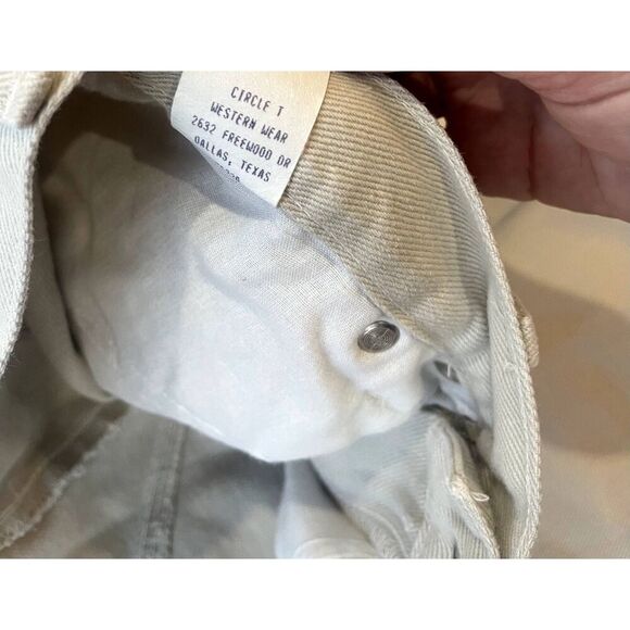 Vintage Roughrider Tan Jeans By Circle T - Picture 6 of 11